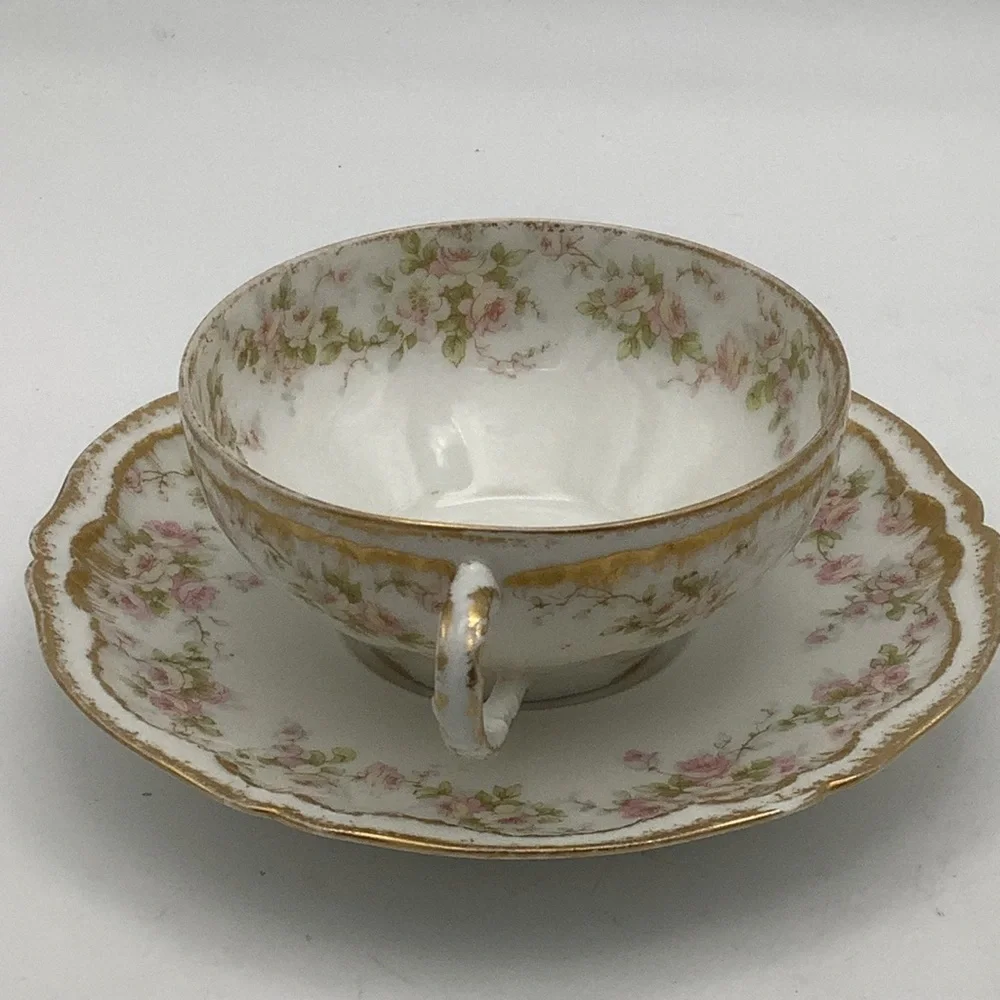 Antique Theodore Haviland Limoges France Teacup and Saucer - Picture 2 of 14